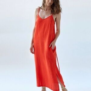 💐💐Like New💐💐Coral Maxi dress- Small